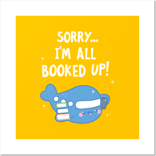 Cute Book Lovers Kawaii Style Airplane Pun Posters and Art